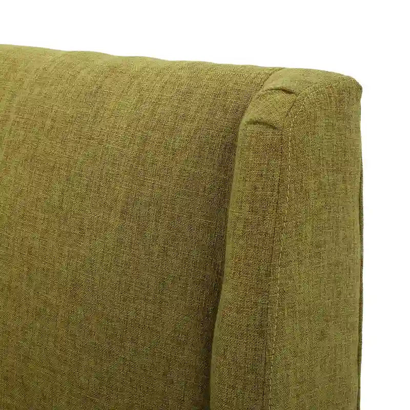 Gepolsterter Mid-Century-Akzentsessel mit Beinen aus Birkenholz, mehrfarbig