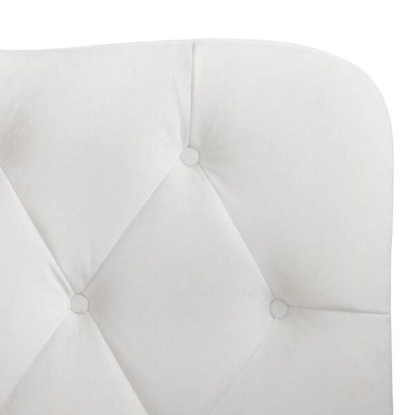 Queen Camelback Headboard Button Tufted Velvet Hardwood Plywood Grey White Sand